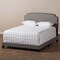 Baxton Studio Odette Modern Light Grey Upholstered Full Size Bed 146-8248 - alternate 10